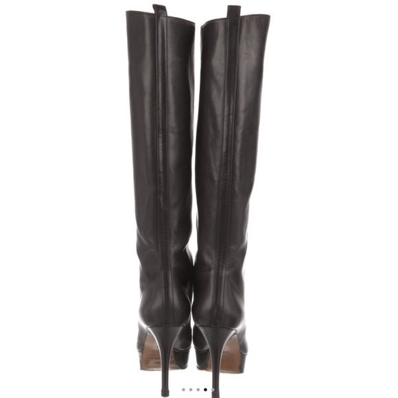 Yves Saint Laurent Espresso Heeled Boots - Picture 2 of 7